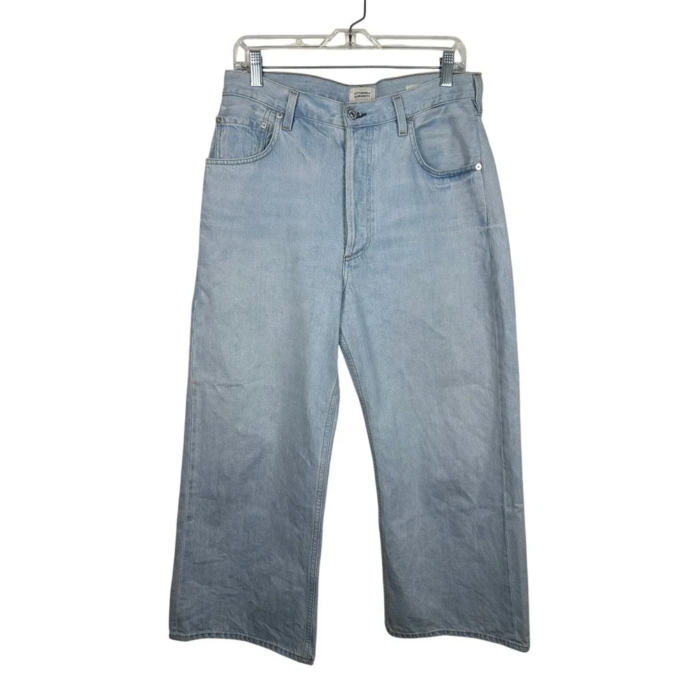Citizens of Humanity GAUCHO vintage Wide Leg Jeans Size 31 Light Wash EUC